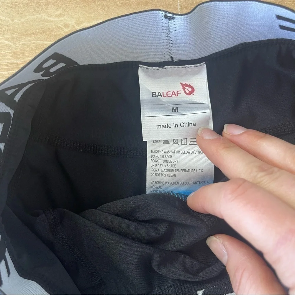 BALEAF Men's 3D Padded Cycling Underwear Biker Shorts Size Medium